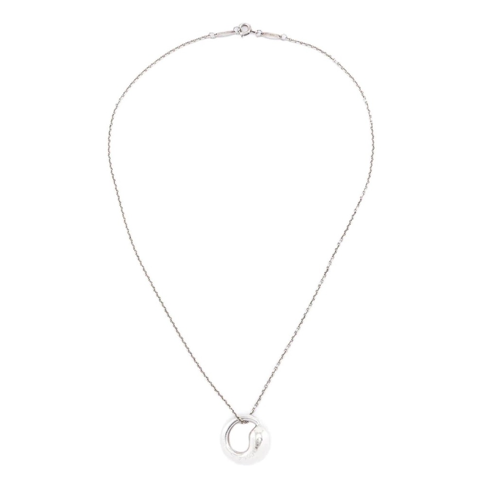 TIFFANY & CO. STERLING SILVER ELSA PERETTI ETERNAL CIRCLE PENDANT.